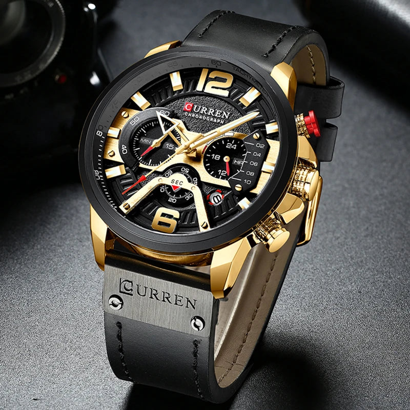 Luxury chronograph wrist watch