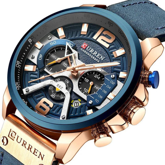 Luxury chronograph wrist watch